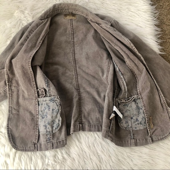 RuffHewn taupe corduroy blazer, Large - Picture 7 of 10